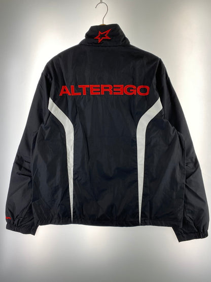 【中古品】【メンズ】 ALTEREGO オルターエゴ × LISA VIXI リサ ヴィクシー TRACK JACKET トラック ジャケット ジップアップ メンズ じゃんぱー 142-260318-em-38-min サイズ：L カラー：ブラック/ホワイト 万代Net店