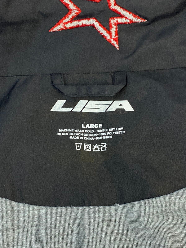 【中古品】【メンズ】 ALTEREGO オルターエゴ × LISA VIXI リサ ヴィクシー TRACK JACKET トラック ジャケット ジップアップ メンズ じゃんぱー 142-260318-em-38-min サイズ：L カラー：ブラック/ホワイト 万代Net店