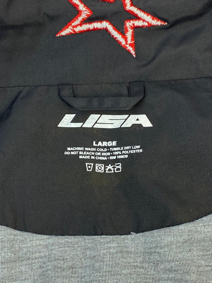 【中古品】【メンズ】 ALTEREGO オルターエゴ × LISA VIXI リサ ヴィクシー TRACK JACKET トラック ジャケット ジップアップ メンズ じゃんぱー 142-260318-em-38-min サイズ：L カラー：ブラック/ホワイト 万代Net店
