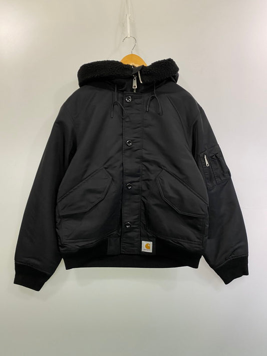 【中古品】【メンズ】 CARHARTT WIP カーハートダブリューアイピー I035309 HOODED OLTERA BOMBER フーデッド オルテラ ボンバー 142-260114-zi-06-min サイズ：M カラー：ブラック 万代Net店