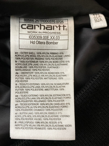 【中古品】【メンズ】 CARHARTT WIP カーハートダブリューアイピー I035309 HOODED OLTERA BOMBER フーデッド オルテラ ボンバー 142-260114-zi-06-min サイズ：M カラー：ブラック 万代Net店