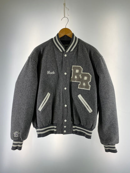 【中古品】【メンズ】 HOLLOWAY ホロウェイ 90~00S STADIUM JACKET スタジアムジャケット アウター 146-260321-zi-31-min サイズ：L カラー：グレー 万代Net店