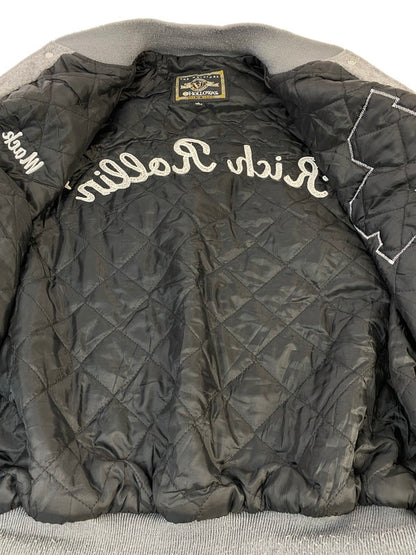 【中古品】【メンズ】 HOLLOWAY ホロウェイ 90~00S STADIUM JACKET スタジアムジャケット アウター 146-260321-zi-31-min サイズ：L カラー：グレー 万代Net店