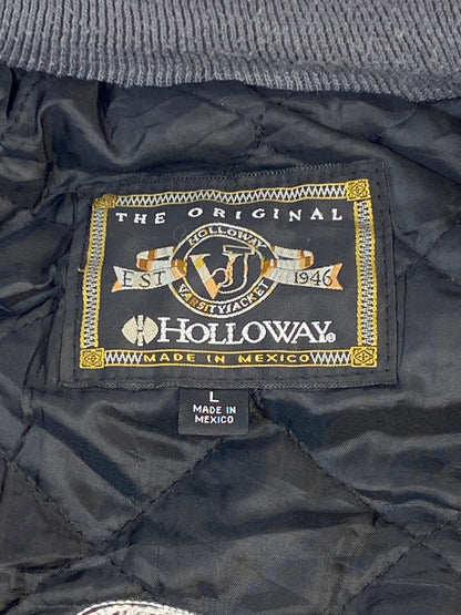 【中古品】【メンズ】 HOLLOWAY ホロウェイ 90~00S STADIUM JACKET スタジアムジャケット アウター 146-260321-zi-31-min サイズ：L カラー：グレー 万代Net店