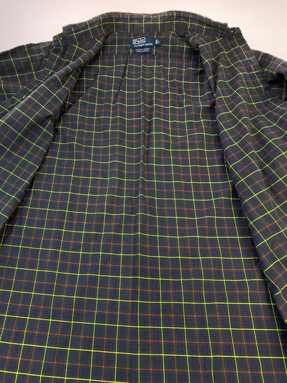 【現状渡し品】【メンズ】 POLO RALPH LAUREN ポロ・ラルフローレン 90S ESTATE SPORT HORSE‐LESS CHECK SHIRT チェックシャツ トップス 146-260321-zi-28-min サイズ：L カラー：マルチカラー 万代Net店