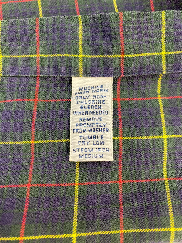 【現状渡し品】【メンズ】 POLO RALPH LAUREN ポロ・ラルフローレン 90S ESTATE SPORT HORSE‐LESS CHECK SHIRT チェックシャツ トップス 146-260321-zi-28-min サイズ：L カラー：マルチカラー 万代Net店