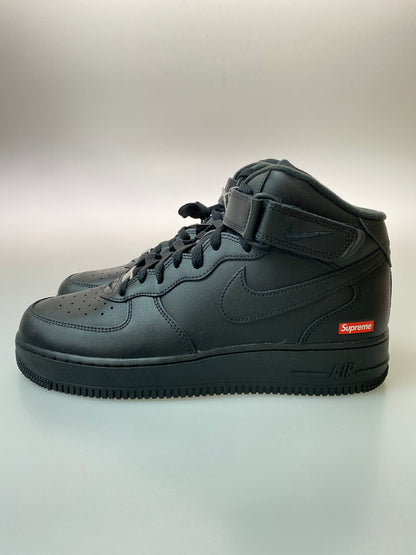 【中古美品】【メンズ】 NIKE ナイキ × SUPREME シュプリーム AIR FORCE 1 MID FW24 FZ8784-001 エアフォース1 ミッド スニーカー 靴 160-260114-jt-11-min サイズ：US 9.5 27.5cm カラー：BLACK 万代Net店