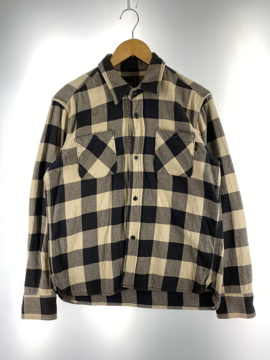 【中古品】【メンズ】 RATS ラッツ RS-0903 HEAVY FLANNEL CHECK SHIRT チェックシャツ トップス 142-260321-zi-14-min サイズ：M カラー：ブラック/ベージュ 万代Net店