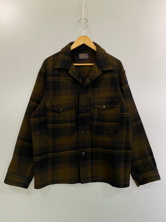 【現状渡し品】【メンズ】 PENDLETON ペンドルトン 60S WOOL SHIRT JACKET ウールシャツジャケット 146-260114-zi-53-min サイズ：M カラー：ブラウン系 万代Net店