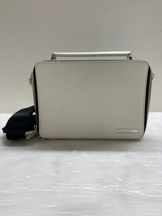【中古品】【レディース】 1191 カルバンクライン 2WAY LEATHER BAG ツーウェイ レザー バッグ カバン 188-260123-jt-01-min カラー：ホワイト 万代Net店