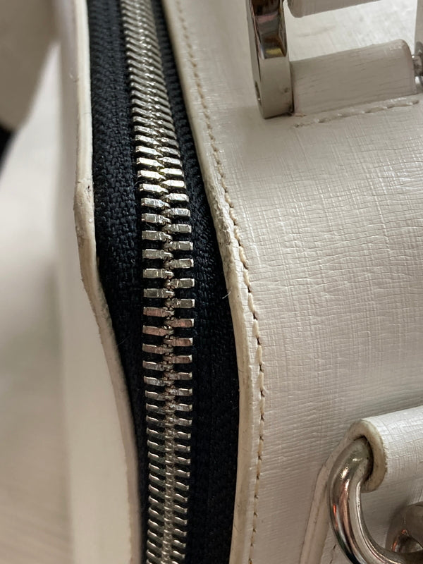 【中古品】【レディース】 1191 カルバンクライン 2WAY LEATHER BAG ツーウェイ レザー バッグ カバン 188-260123-jt-01-min カラー：ホワイト 万代Net店