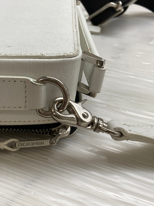 【中古品】【レディース】 1191 カルバンクライン 2WAY LEATHER BAG ツーウェイ レザー バッグ カバン 188-260123-jt-01-min カラー：ホワイト 万代Net店