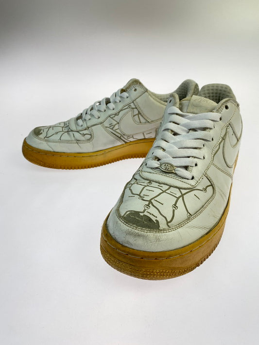 【現状渡し品】【メンズ】 NIKE ナイキ 309096-114 AIR FORCE 1 LA MAP 鑑賞用 160-260114-zi-65-min サイズ：28cm カラー：ホワイト 万代Net店