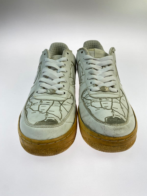 【現状渡し品】【メンズ】 NIKE ナイキ 309096-114 AIR FORCE 1 LA MAP 鑑賞用 160-260114-zi-65-min サイズ：28cm カラー：ホワイト 万代Net店