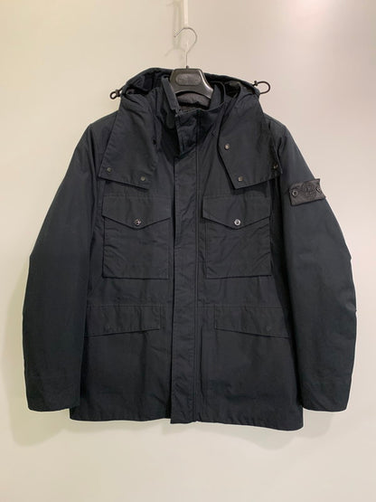 【中古品】【メンズ】 STONE ISLAND ストーンアイランド 22AW GHOST PIECE JACKET 7715437F1 フィールド ジャケット メンズ アウター 141-260116-em-27-min サイズ：L カラー：ブラック 万代Net店