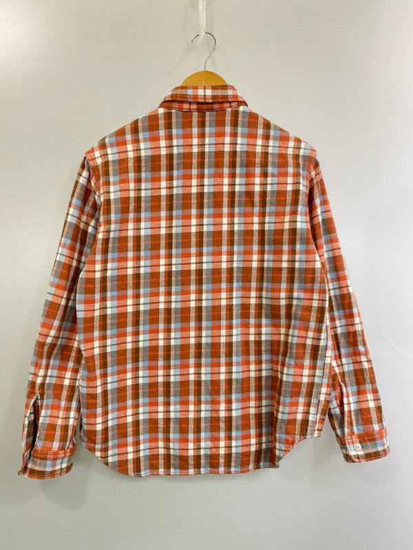 【中古品】【メンズ】 BIGJOHN ビックジョン MS022D チェック ヘビーウェイトネルシャツ 146-260125-zi-33-min サイズ：XL カラー：オレンジ系 万代Net店