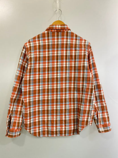 【中古品】【メンズ】 BIGJOHN ビックジョン MS022D チェック ヘビーウェイトネルシャツ 146-260125-zi-33-min サイズ：XL カラー：オレンジ系 万代Net店