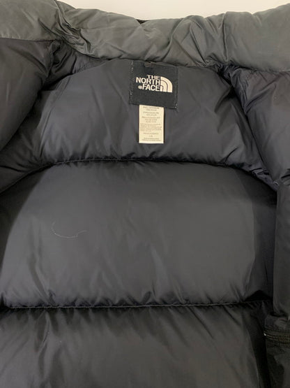 【中古品】【メンズ】 THE NORTH FACE ザ・ノースフェイス CENTER LOGO NUPSTE 700FILL ヌプシジャケット アウター 144-260114-zi-33-min サイズ：L カラー：ブラック/グレー 万代Net店
