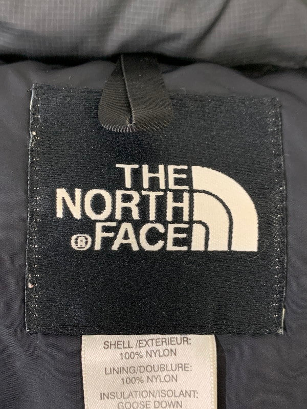 【中古品】【メンズ】 THE NORTH FACE ザ・ノースフェイス CENTER LOGO NUPSTE 700FILL ヌプシジャケット アウター 144-260114-zi-33-min サイズ：L カラー：ブラック/グレー 万代Net店