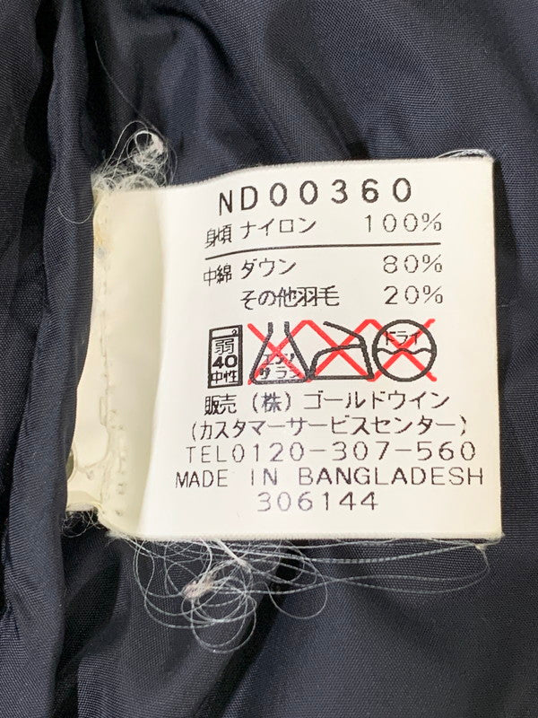 【中古品】【メンズ】 THE NORTH FACE ザ・ノースフェイス CENTER LOGO NUPSTE 700FILL ヌプシジャケット アウター 144-260114-zi-33-min サイズ：L カラー：ブラック/グレー 万代Net店