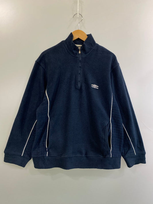 【中古品】【メンズ】 UMBRO アンブロ 00S HALF ZIP FLEECE JACKET ハーフジップフリースジャケット 146-260125-zi-32-min サイズ：L カラー：ネイビー 万代Net店