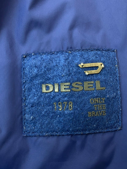 【中古品】【メンズ】 DIESEL ディーゼル 90's 2WAY NYLON JACKET 90年代 2ウェイ ナイロンジャケット アウター 146-260126-SH-16-min サイズ：M カラー：ネイビー ブラック 万代Net店
