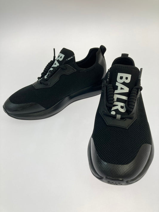 【中古品】【メンズ】 BALR ボーラー ロゴスニーカー 8719777107295 ロゴプリント ローカット スニーカー メンズ シューズ 靴 163-260125-em-18-min サイズ：26.5cm カラー：ブラック 万代Net店