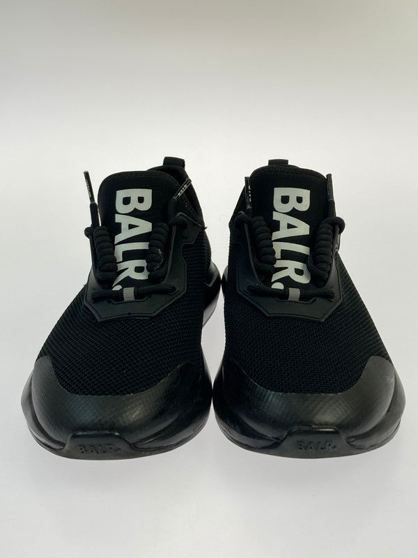 【中古品】【メンズ】 BALR ボーラー ロゴスニーカー 8719777107295 ロゴプリント ローカット スニーカー メンズ シューズ 靴 163-260125-em-18-min サイズ：26.5cm カラー：ブラック 万代Net店