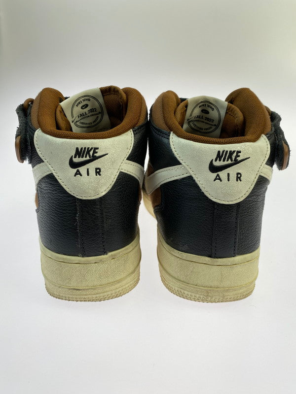 【中古品】【メンズ】 NIKE ナイキ DQ8766-001 AIR FORCE 1 MID '07 VINTAGE 靴 シューズ スニーカー SNEAKERS 160-260114-zi-58-min サイズ：27.5cm カラー：ブラウン/ブラック 万代Net店