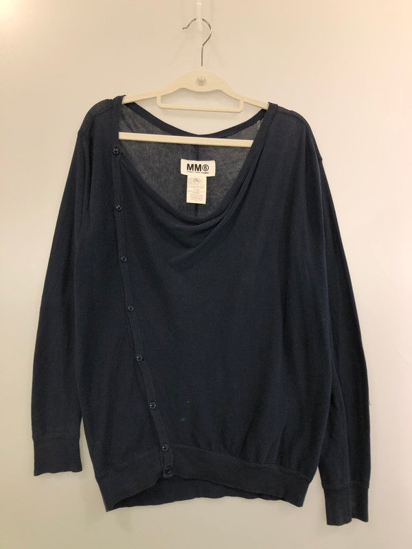 【現状渡し品】【レディース】 MM6 エムエムシックス S32HA0328 13SS KNIT CARDIGAN ニット カーディガン 170-260423-zi-04-min カラー：ネイビー 万代Net店