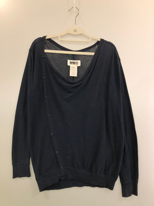 【現状渡し品】【レディース】 MM6 エムエムシックス S32HA0328 13SS KNIT CARDIGAN ニット カーディガン 170-260423-zi-04-min カラー：ネイビー 万代Net店