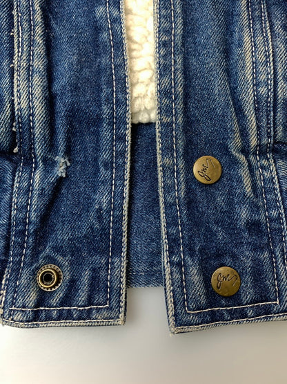 【中古品】【メンズ】 USED ユーズド STUDS DESIGN DENIM JACKET スタッズ デザイン デニム ジャケット メンズ アウター 146-260403-em-20-min サイズ：XL カラー：インディゴブルー 万代Net店