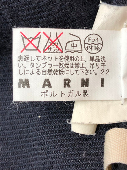 【中古品】【レディース】 MARNI マルニ 09AW NO COLLAR JACKET ノーカラージャケット 168-260423-zi-03-min サイズ：40 カラー：ネイビー 万代Net店