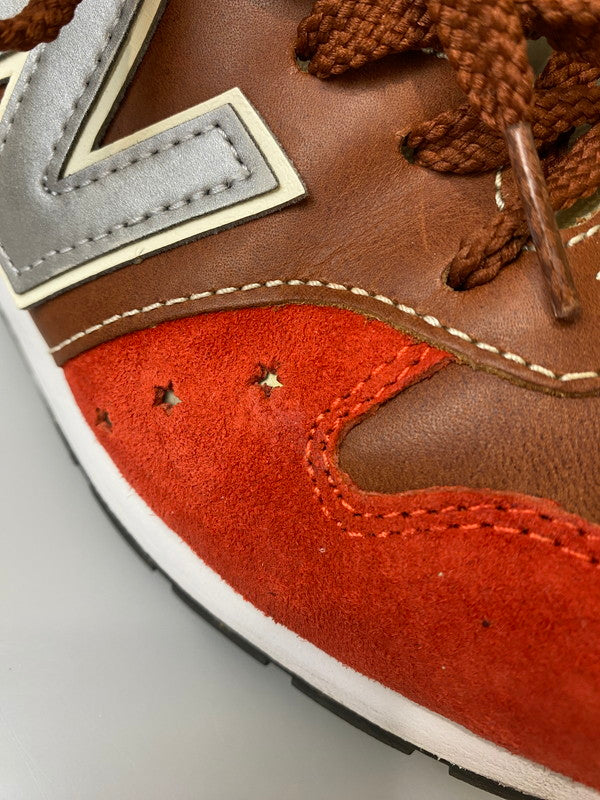 【中古品】【メンズ】 NEW BALANCE ニューバランス ×WHIZ LIMITED ウィズリミテッド MRL996WM スニーカー 靴 162-260114-jt-19-min サイズ：US 9 27.0cm カラー：ブラウン/オレンジ 万代Net店