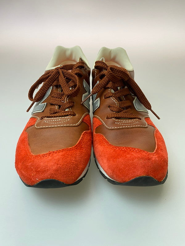 【中古品】【メンズ】 NEW BALANCE ニューバランス ×WHIZ LIMITED ウィズリミテッド MRL996WM スニーカー 靴 162-260114-jt-19-min サイズ：US 9 27.0cm カラー：ブラウン/オレンジ 万代Net店