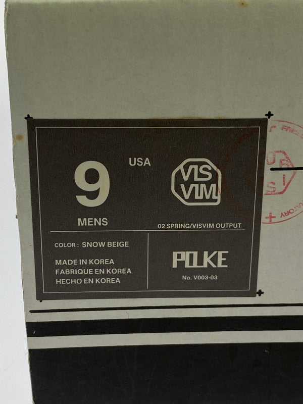 【中古品】【メンズ】 VISVIM ビズビム POLKE V003-03 ポルケ スウェード スニーカー 靴 163-260119-kk-17-min サイズ：9 カラー：SNOW BEIGE 万代Net店