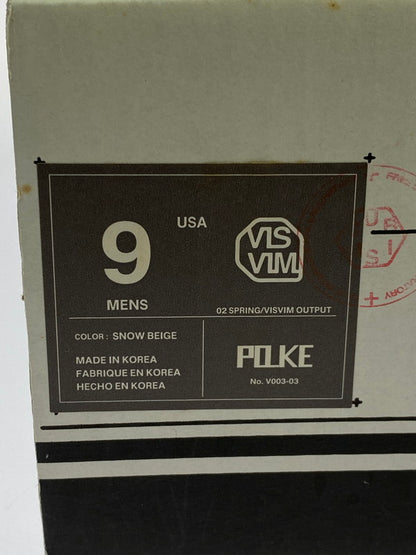 【中古品】【メンズ】 VISVIM ビズビム POLKE V003-03 ポルケ スウェード スニーカー 靴 163-260119-kk-17-min サイズ：9 カラー：SNOW BEIGE 万代Net店