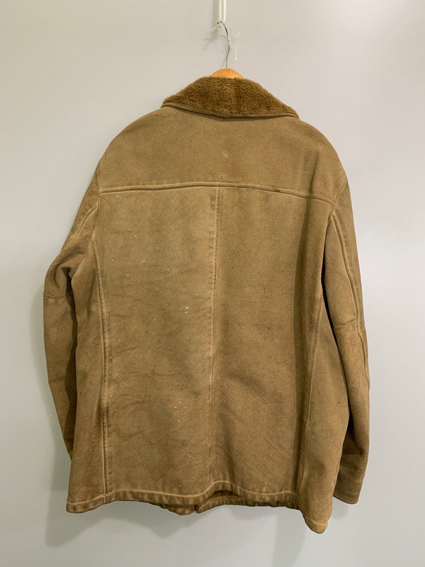 【現状渡し品】【メンズ】 USED ユーズド ムートン ボア クルミボタンコート メンズアウター メンズジャケット 146-260403-KS-01-min サイズ：不明 カラー：ベージュ系 万代Net店