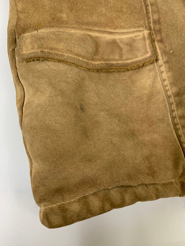 【現状渡し品】【メンズ】 USED ユーズド ムートン ボア クルミボタンコート メンズアウター メンズジャケット 146-260403-KS-01-min サイズ：不明 カラー：ベージュ系 万代Net店