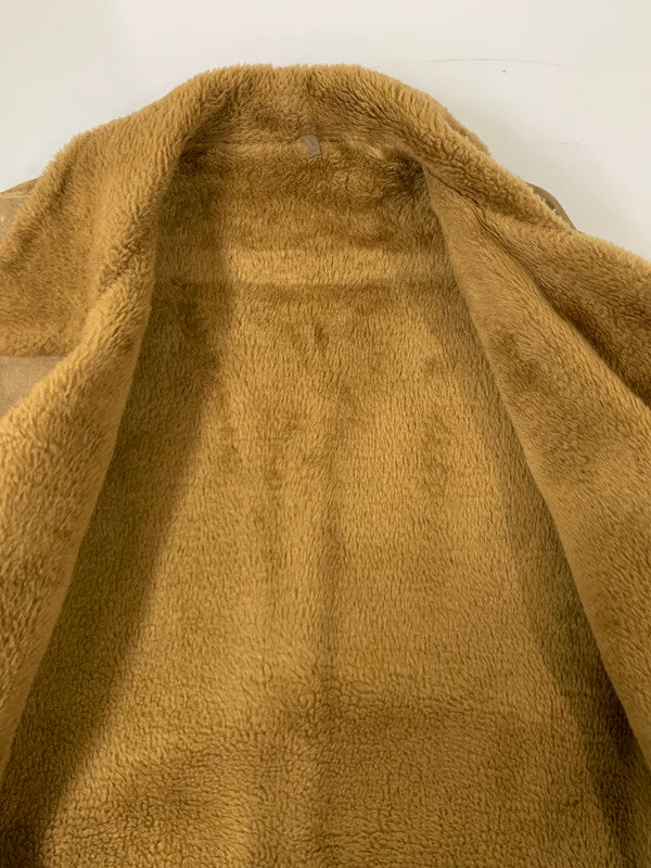 【現状渡し品】【メンズ】 USED ユーズド ムートン ボア クルミボタンコート メンズアウター メンズジャケット 146-260403-KS-01-min サイズ：不明 カラー：ベージュ系 万代Net店