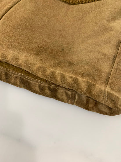 【現状渡し品】【メンズ】 USED ユーズド ムートン ボア クルミボタンコート メンズアウター メンズジャケット 146-260403-KS-01-min サイズ：不明 カラー：ベージュ系 万代Net店
