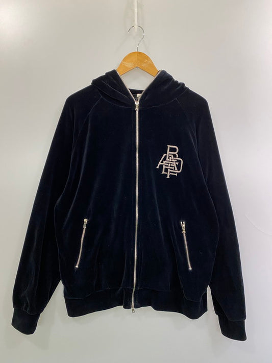 【中古品】【メンズ】 A BATHING APE アベイシングエイプ 00S VELOUR HOODIE ベロアフーディー 142-260114-zi-50-min サイズ：L カラー：ブラック 万代Net店