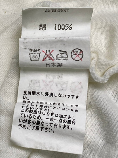 【中古品】【メンズ】 A BATHING APE アベイシングエイプ 90-00S BAPE LOGO LS TEE プリントロゴ Tシャツ 90年代 00年代 長袖 メンズ トップス ヴィンテージ 142-260127-em-19-min サイズ：S カラー：ホワイト 万代Net店