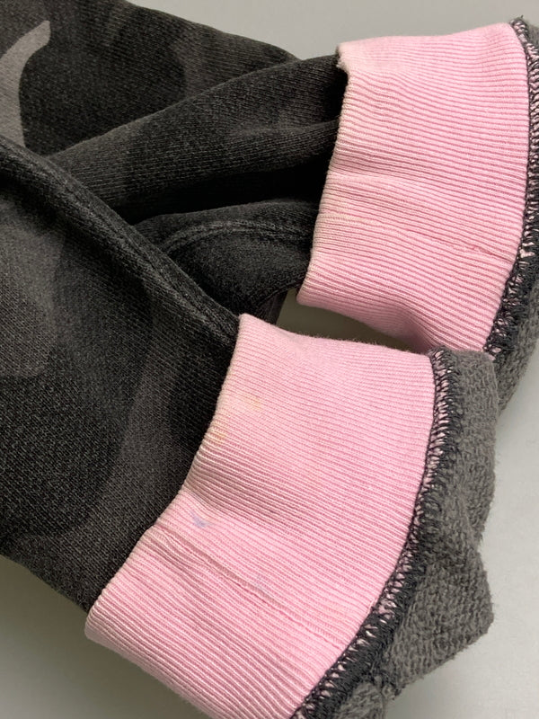 【中古品】【キッズ】 A BATHING APE アベイシングエイプ 00S CRAZY PATTERN KIDS HOODIE フーディ 173-260129-zi-26-min サイズ：130 カラー：ネイビー/グレー 万代Net店