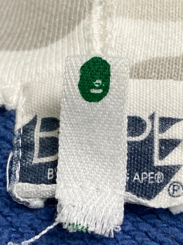 【中古品】【キッズ】 A BATHING APE アベイシングエイプ 00S CRAZY PATTERN KIDS HOODIE フーディ 173-260129-zi-26-min サイズ：130 カラー：ネイビー/グレー 万代Net店
