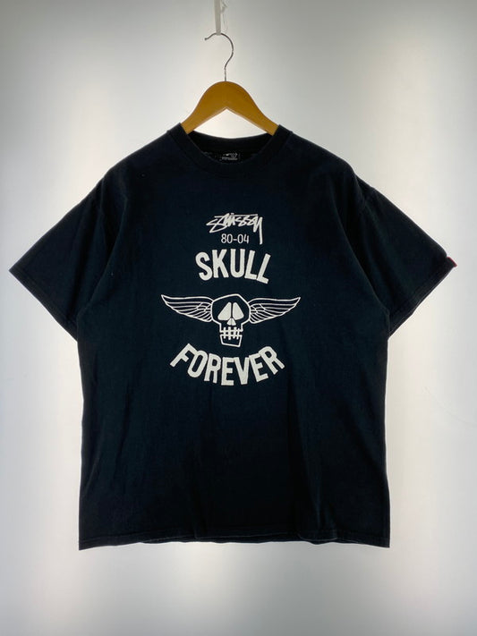 【中古品】【メンズ】 STUSSY ステューシー 00S SKULL FACE FOREVER TEE Tシャツ トップス 142-260321-zi-24-min サイズ：L カラー：ブラック 万代Net店