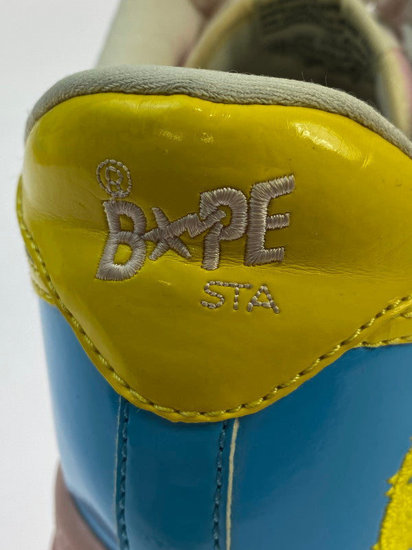 【現状渡し品】【メンズ】 A BATHING APE アベイシングエイプ BAPESTA FS-001 ベイプスタ ローカット スニーカー 靴 162-260119-kk-09-min カラー：マルチカラー 万代Net店