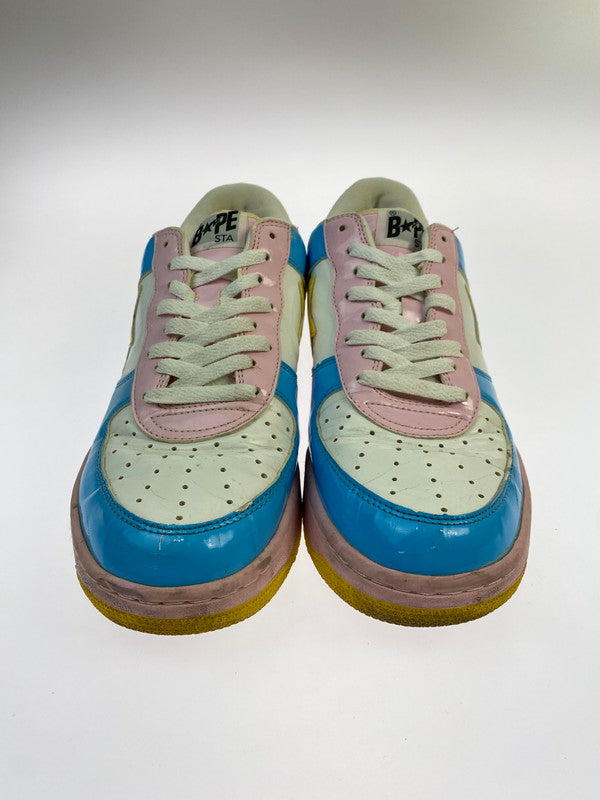 【現状渡し品】【メンズ】 A BATHING APE アベイシングエイプ BAPESTA FS-001 ベイプスタ ローカット スニーカー 靴 162-260119-kk-09-min カラー：マルチカラー 万代Net店