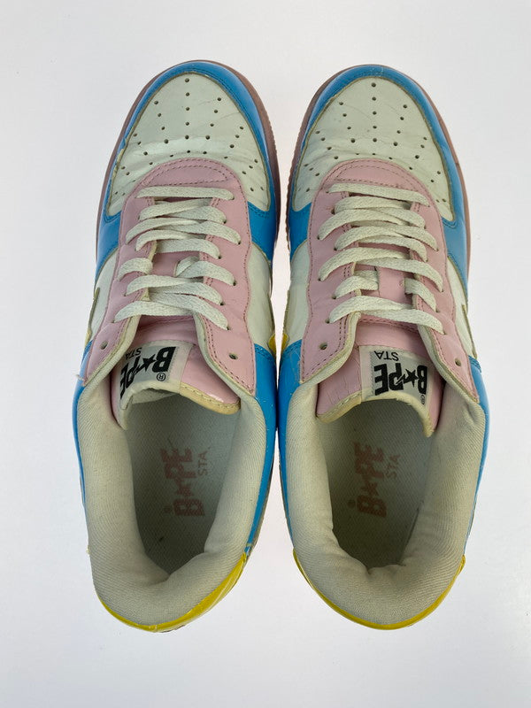 【現状渡し品】【メンズ】 A BATHING APE アベイシングエイプ BAPESTA FS-001 ベイプスタ ローカット スニーカー 靴 162-260119-kk-09-min カラー：マルチカラー 万代Net店
