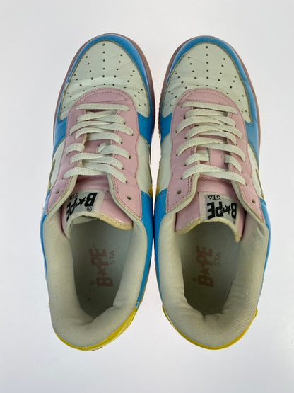 【現状渡し品】【メンズ】 A BATHING APE アベイシングエイプ BAPESTA FS-001 ベイプスタ ローカット スニーカー 靴 162-260119-kk-09-min カラー：マルチカラー 万代Net店